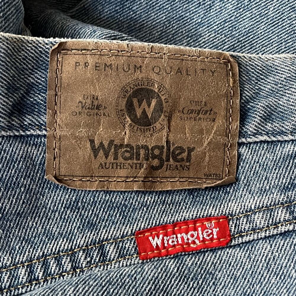 Wrangler Straight Leg Jeans Blue Size 31x32 - Picture 3 of 6
